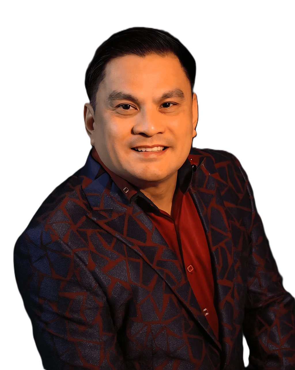 Portrait of RF3 World PH CEO in formal attire